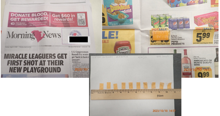 Contrabando incautado disfrazado de correo.